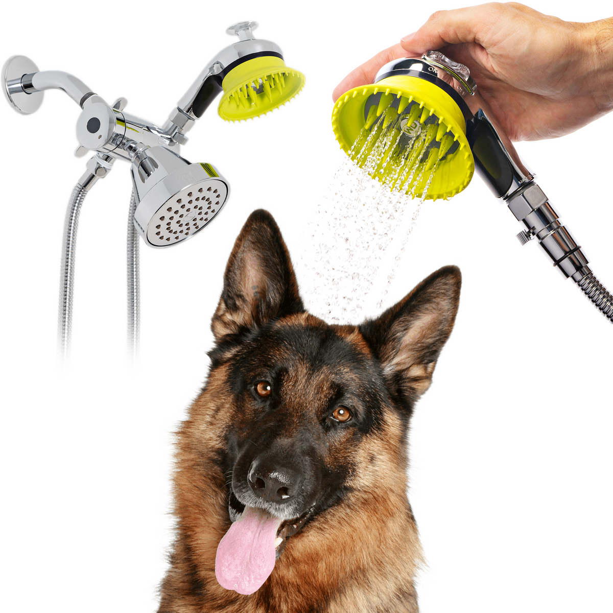 Wondurdog Deluxe Indoor Outdoor Dog Wash Kit for Shower and Garden H